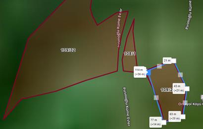 RİZE PAZAR ORTAYOL (MELESKUR) KÖYÜ YOLA CEPHELİ 4 ADET ARAZİ