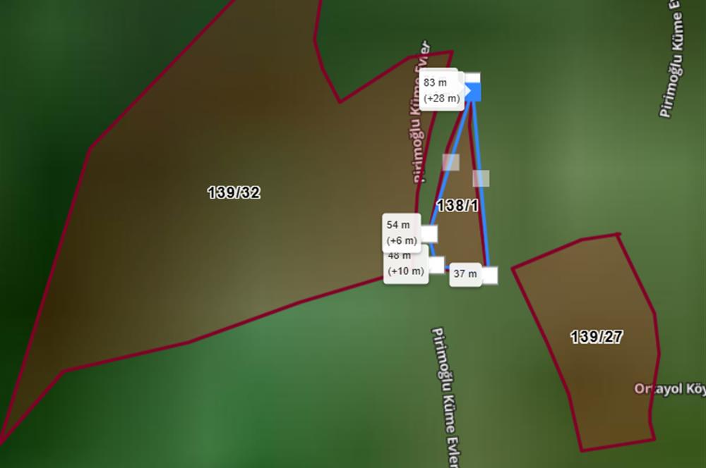 RİZE PAZAR ORTAYOL (MELESKUR) KÖYÜ YOLA CEPHELİ 4 ADET ARAZİ