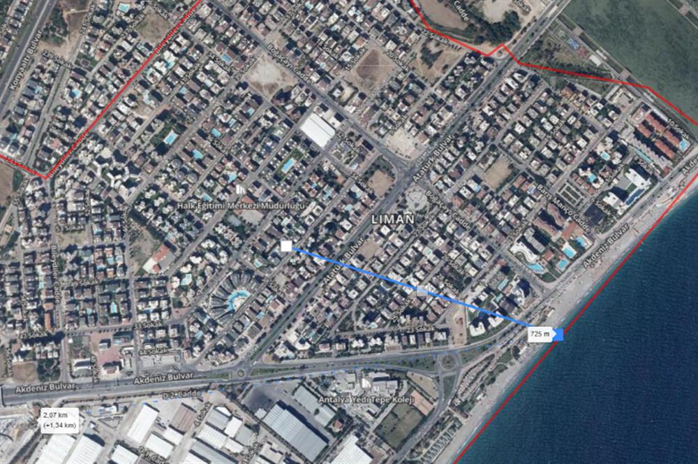 Konyaaltı Liman'da Havuzlu Sitede 2+1 Satılık Daire