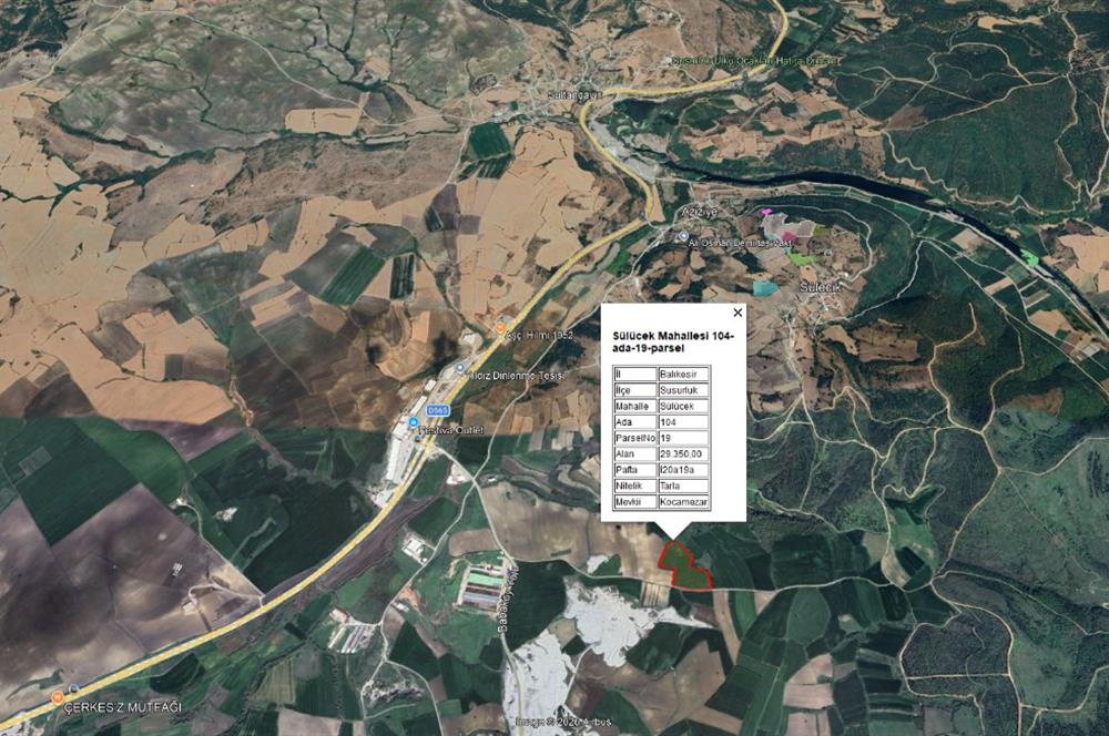 CENTRUY 21 BAL'DAN  SUSURLUK SÜLECEK MAHALLESİ SATILIK TARLA