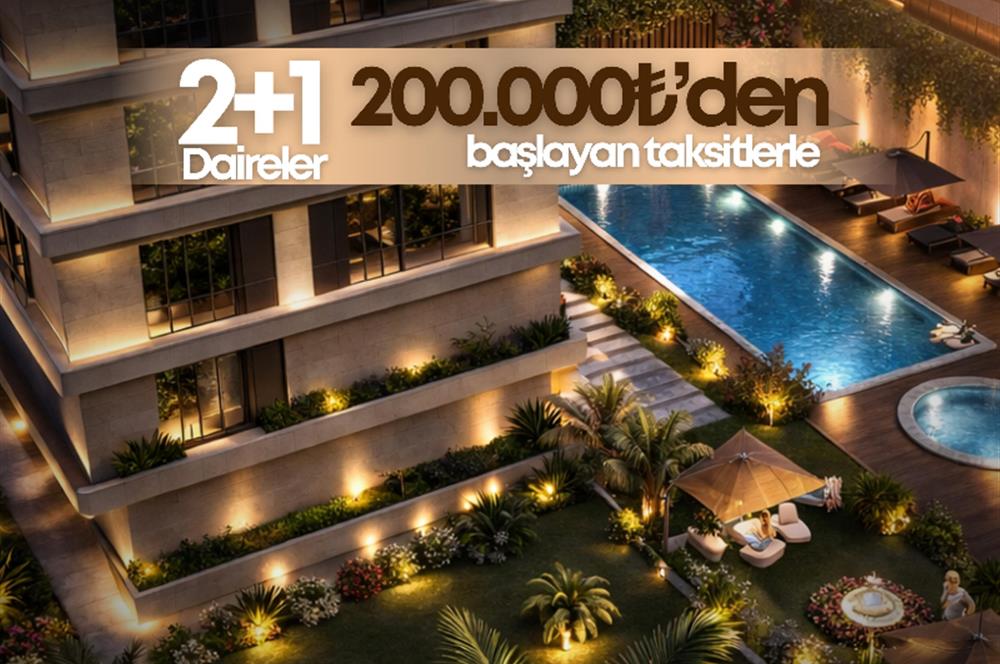 FİNANS MERKEZİNE KOMŞU, %50 NAKİT %50 VADELİ 2+1 DAİRELER