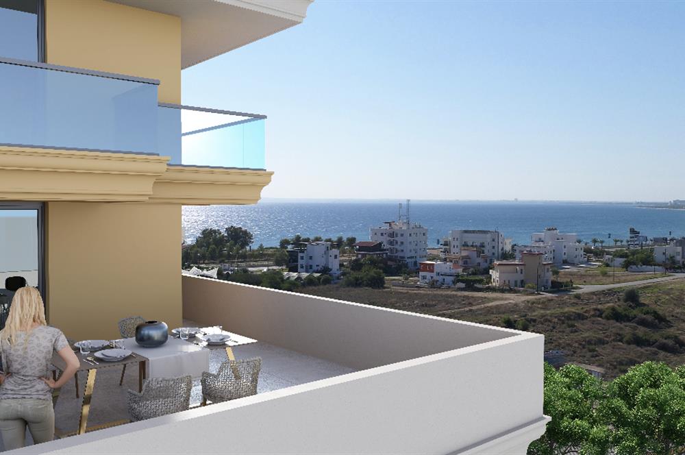 İskele Bellagio'da Denize Yakın Eşyalı 1+1 Satılık Daire