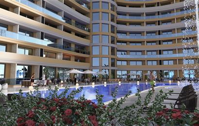 İskele Bellagio'da Denize Yakın Eşyalı 1+1 Satılık Daire