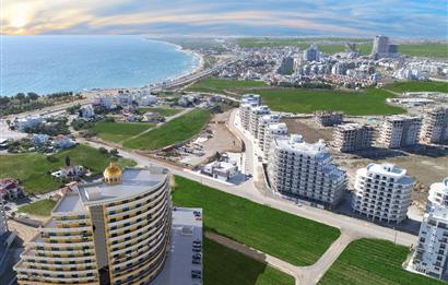 İskele Bellagio'da Denize Yakın Eşyalı 1+1 Satılık Daire