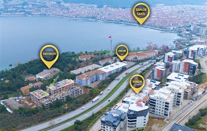 C21 Cius; Panorama Plus'ta Deniz Manzaralı Havuzlu Ara Kat Daire