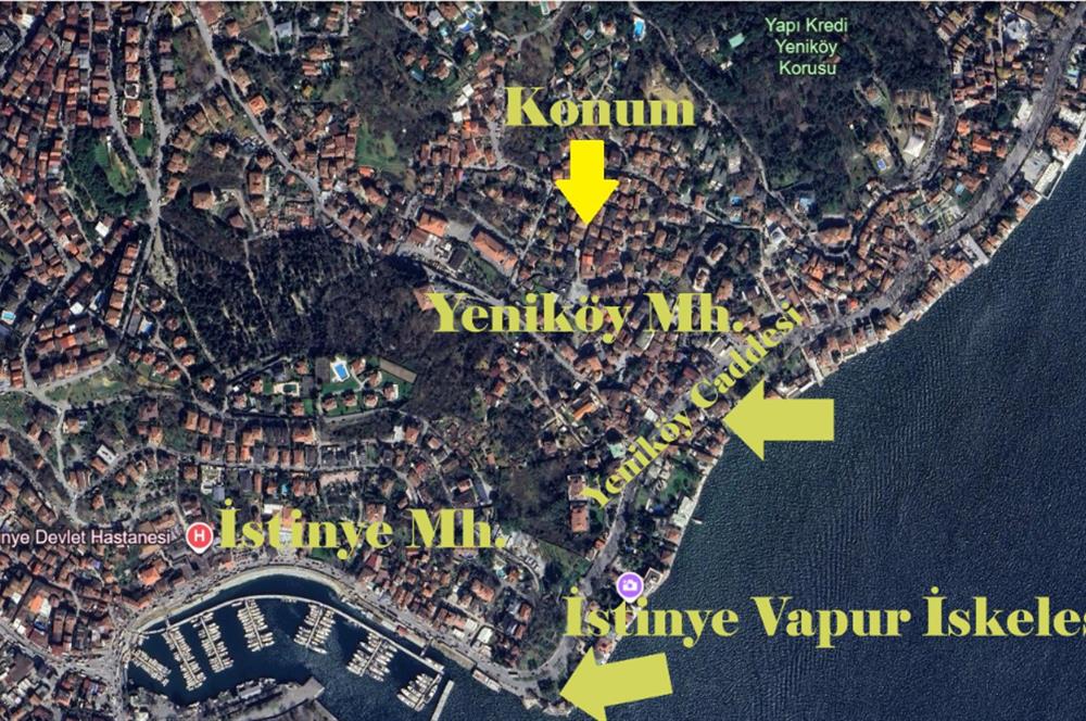 YENİKÖY MERKEZ'DE SATILIK 3+1 YAPI KAYIT BELGELİ, ARA KAT DAİRE