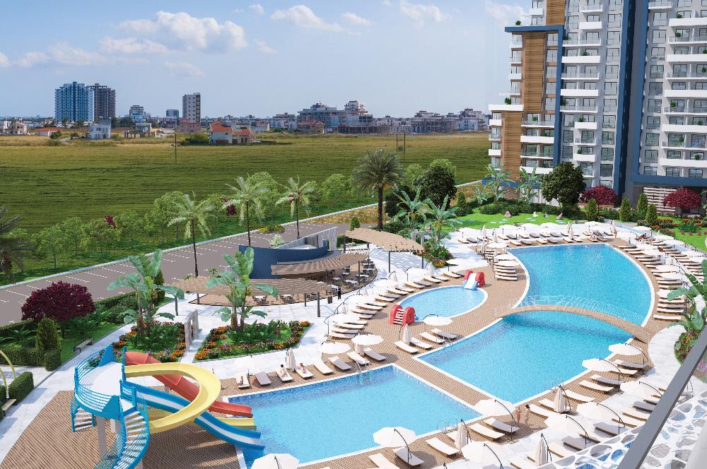 İskele Long Beach Riverside Life'da Tam Eşyalı 2+1 Satılık Daire