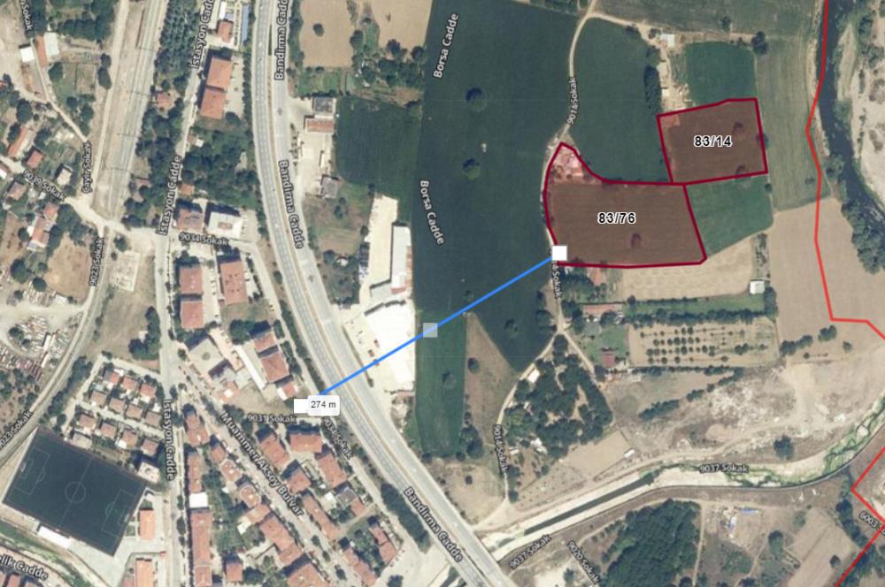 Susurluk'ta Satılık Tarla 17.000 m² | Otoyola Yakın | Yola Cephe