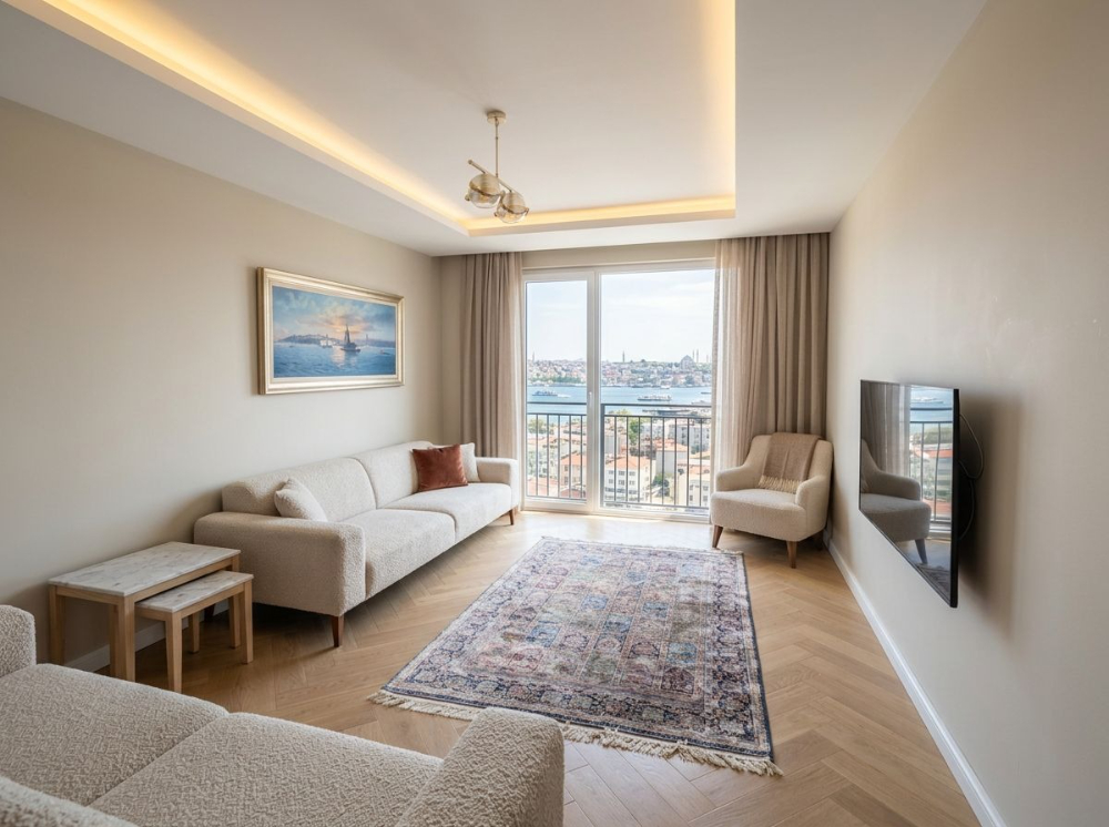 Haliç Manzaralı, Eyüp Sultan Baharyakada 5.5+1 Lüks Dubleks