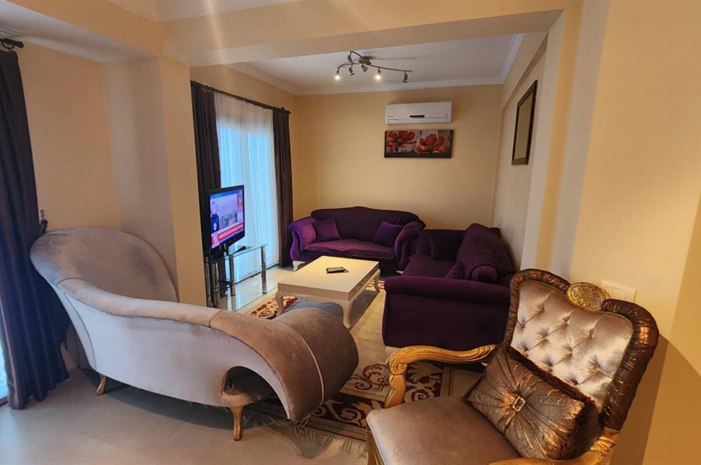 Bodrum merkez havuzlu site içerisinde yerden ısıtmalı 3+1 kiralık daire