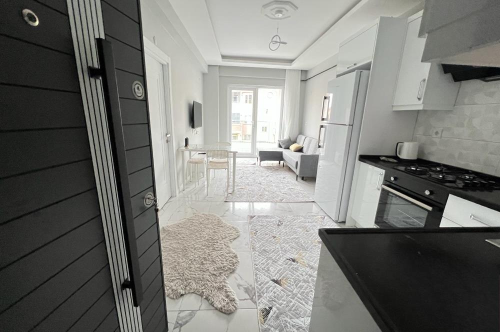 MERKEZİ KONUM GOP'TA SIFIR ARA KAT EŞYALI KİRALIK 1+1 DAİRE