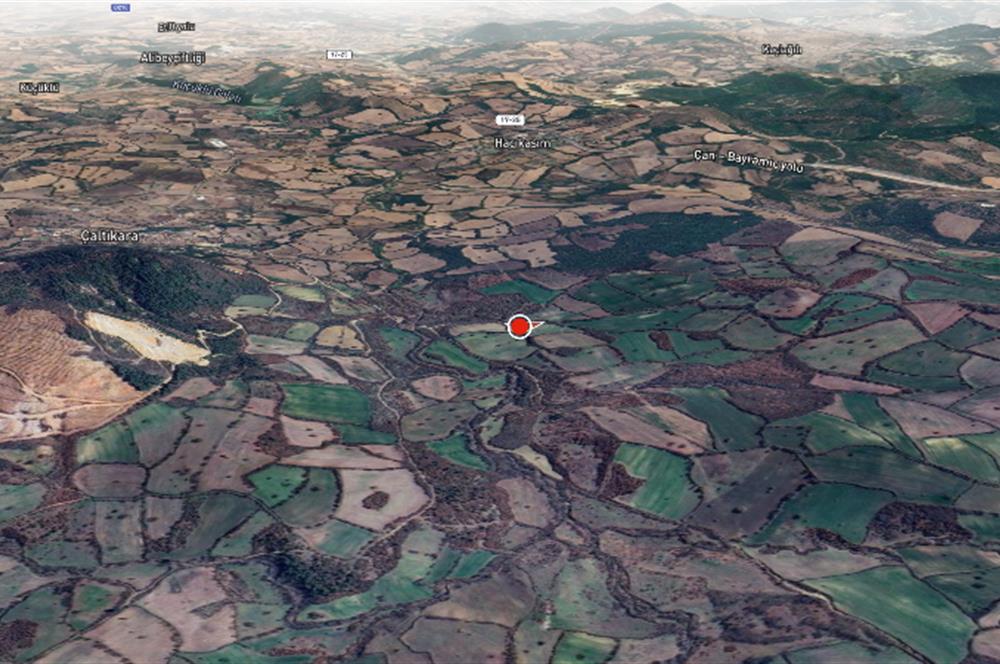 C21 Cius; Çanakkale Çan Çaltıkara Satılık 6.000m2 Tarla