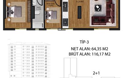 ATAŞEHİR'DE FİNANS MERKEZİNE KOMŞU WEST PEARL PROJESİNDE %50 NAKİT %50 VADELİ 2+1 DAİRELER