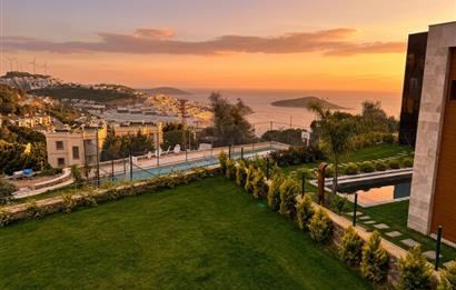 Bodrum Koyunbaba Deniz Manzaralı Özel Havuzlu 4+1 Kiralık Villa