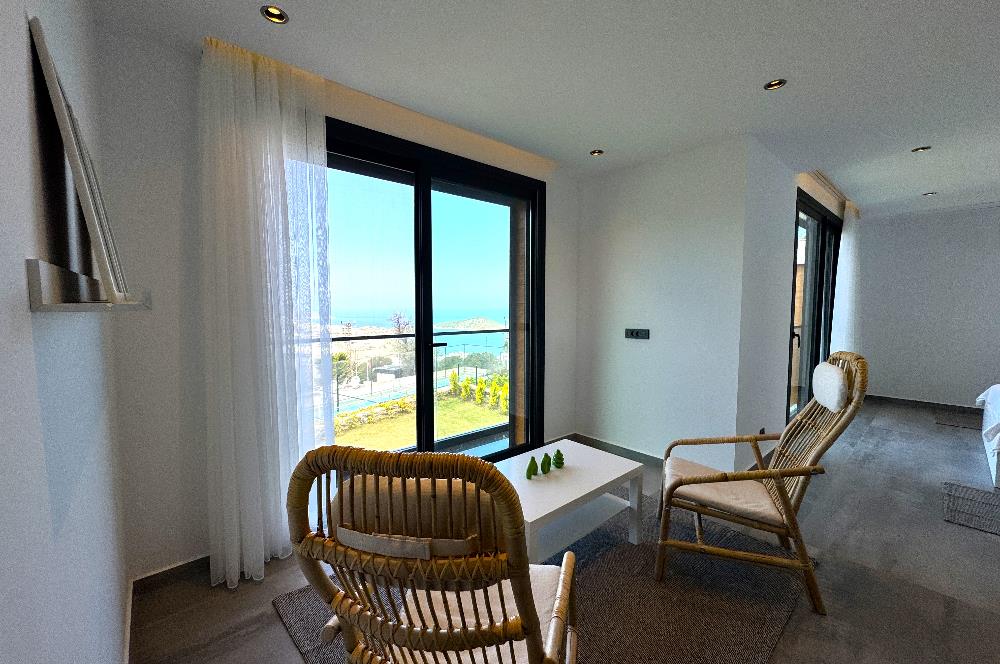 Bodrum Koyunbaba Deniz Manzaralı Özel Havuzlu 4+1 Kiralık Villa