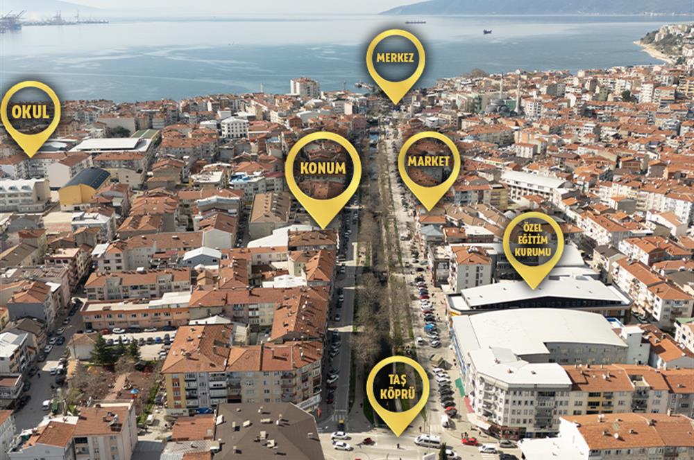 C21 Cius; Dereboyu na Cephe Önü Açık 3+1 Ferah Daire