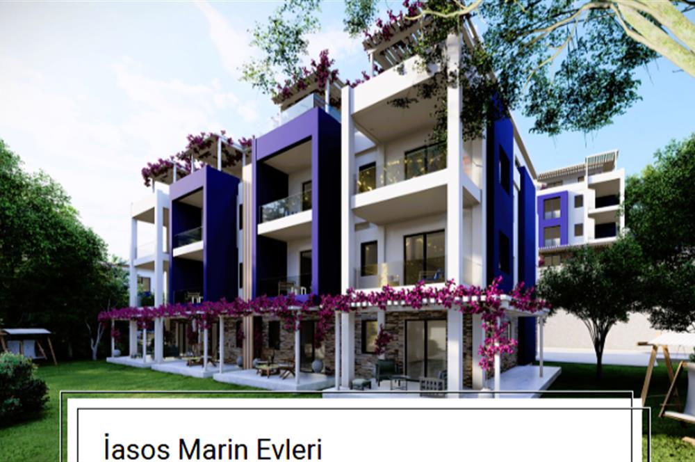 Kıyıkışlacık İasos Marin Sitesi Deniz manzaralı 2+1 Sıfır Daireler