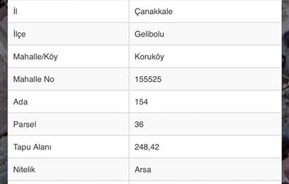 ÇANAKKALE DENİZE YAKIN MÜSTAKİL TAPULU 
