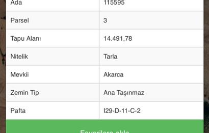 SUBAŞINDA YATIRIMLIK TARLA