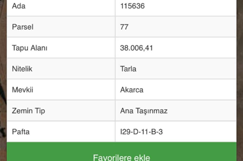 SUBAŞINDA YATIRIMLIK TARLA