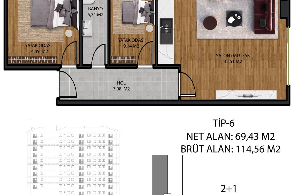 İSTANBUL FİNANS MERKEZİ YANINDA KAÇIRILMAYACAK 2+1 DAİRE SEÇENEKLERİ