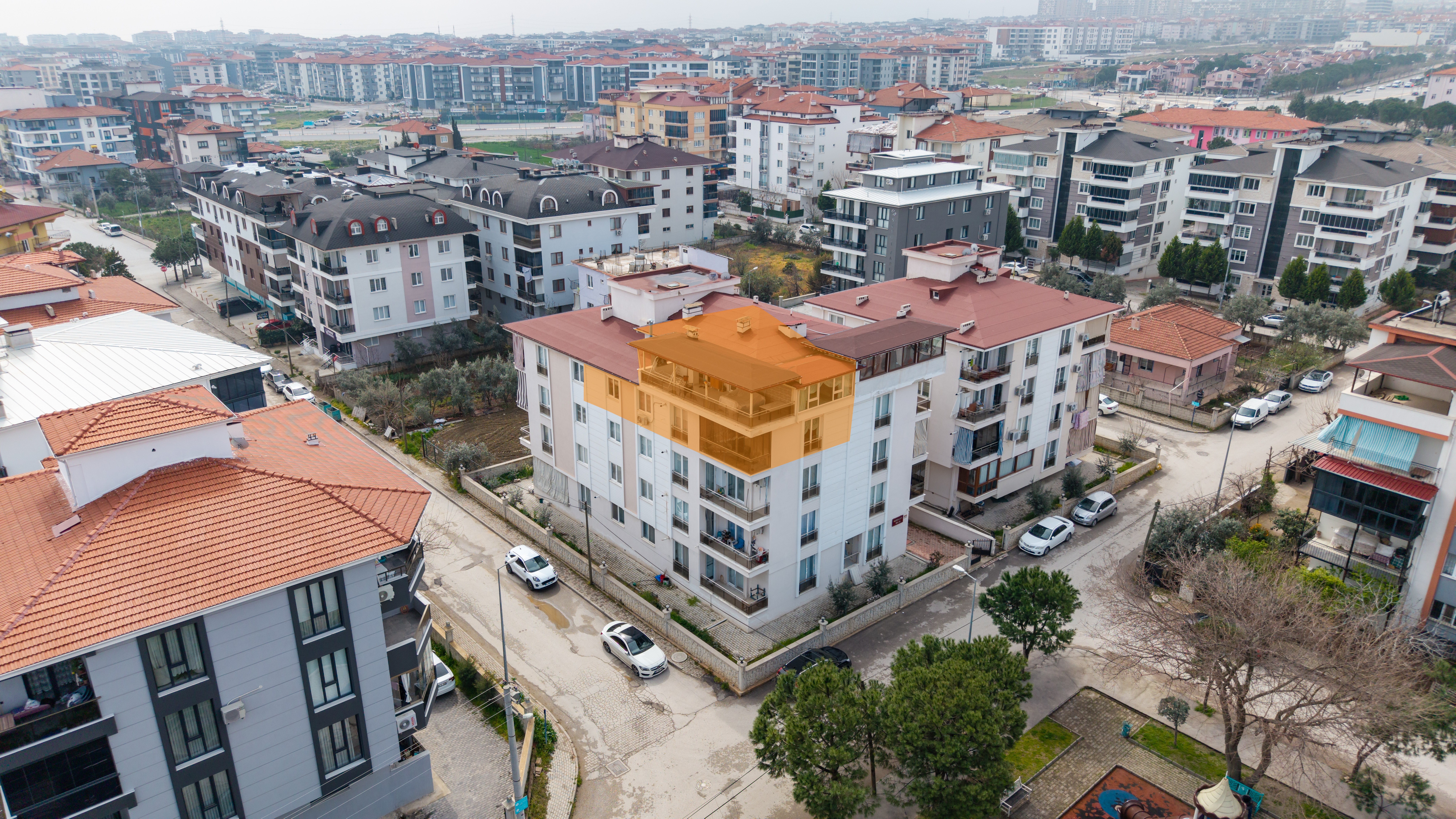 C21 LOFT'tan Şehir Hastanesi Yakını, Park Manzaralı Çatı Dubleks