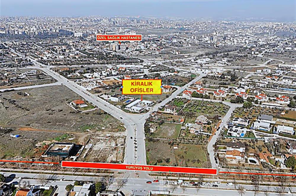 C21 LOFT'TAN DENİZLİ YÜRÜYÜŞ YOLUNDA PRESTİJLİ KİRALIK OFİS