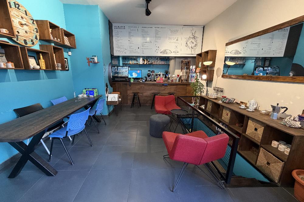 FIRSAT! İSKELE SOKAKTA KİRA AVANTAJLI DEVREN KİRALIK HAZIR KAFE