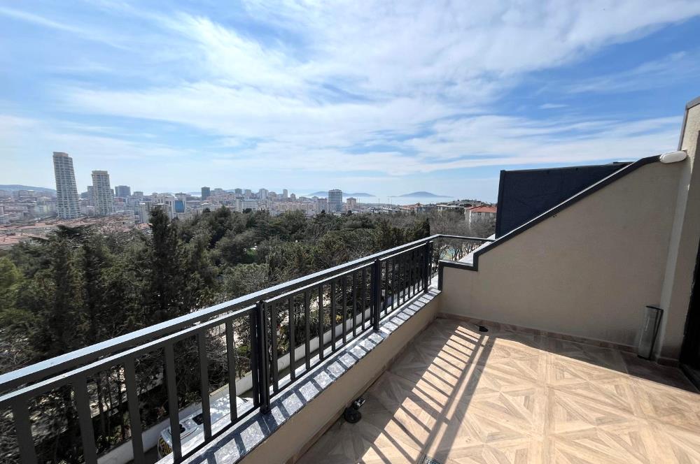 KORU PARKININ İÇİNDE KAPANMAZ DENİZ VE ADALAR MANZARALI PRESTİJLİ  3+2 LÜX DUBLEKS  ﻿