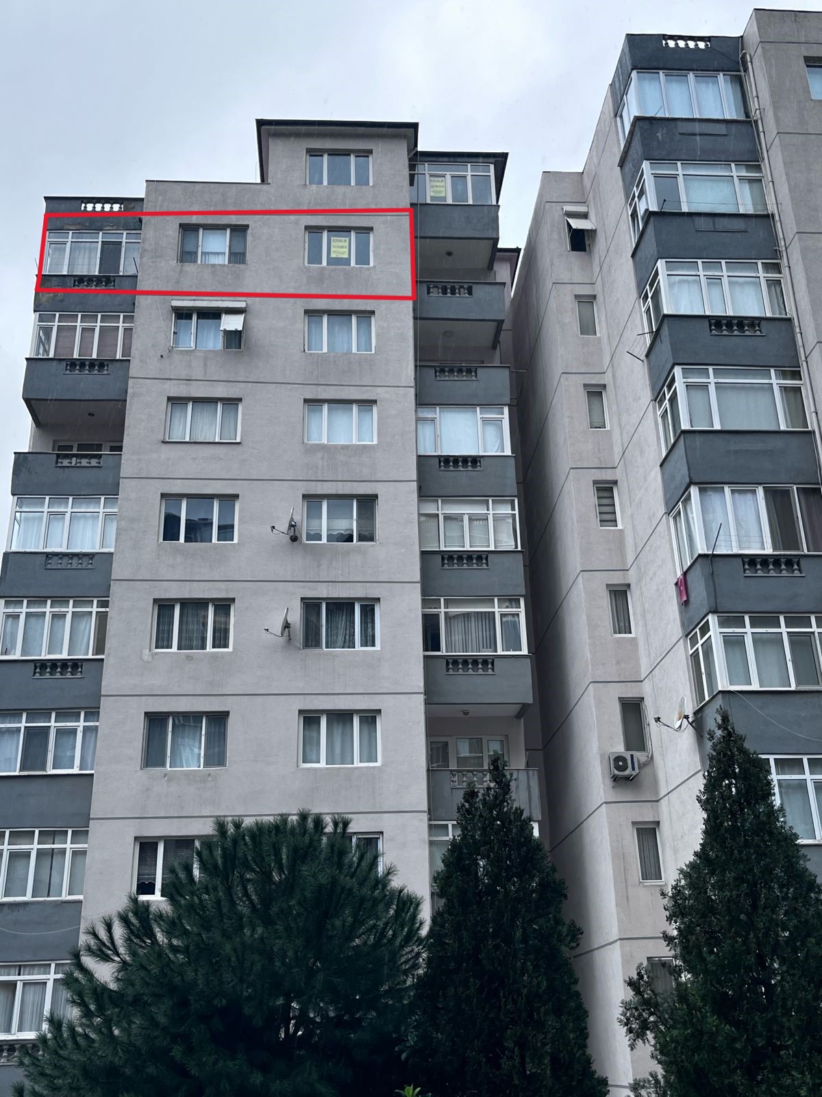 C21 Cius; Sitede 3+1 Asansörlü Deniz Manzaralı Kiralık Daire