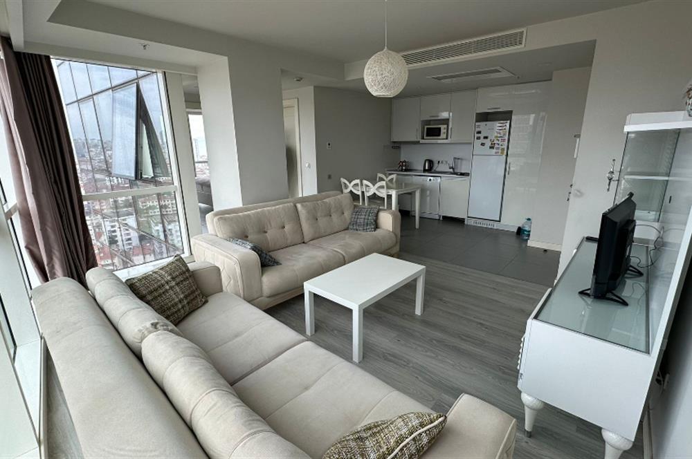 KARTAL ADAM KULE'DE DENİZ MANZARA'LI 1+1 EŞYALI KİRALIK DAİRE