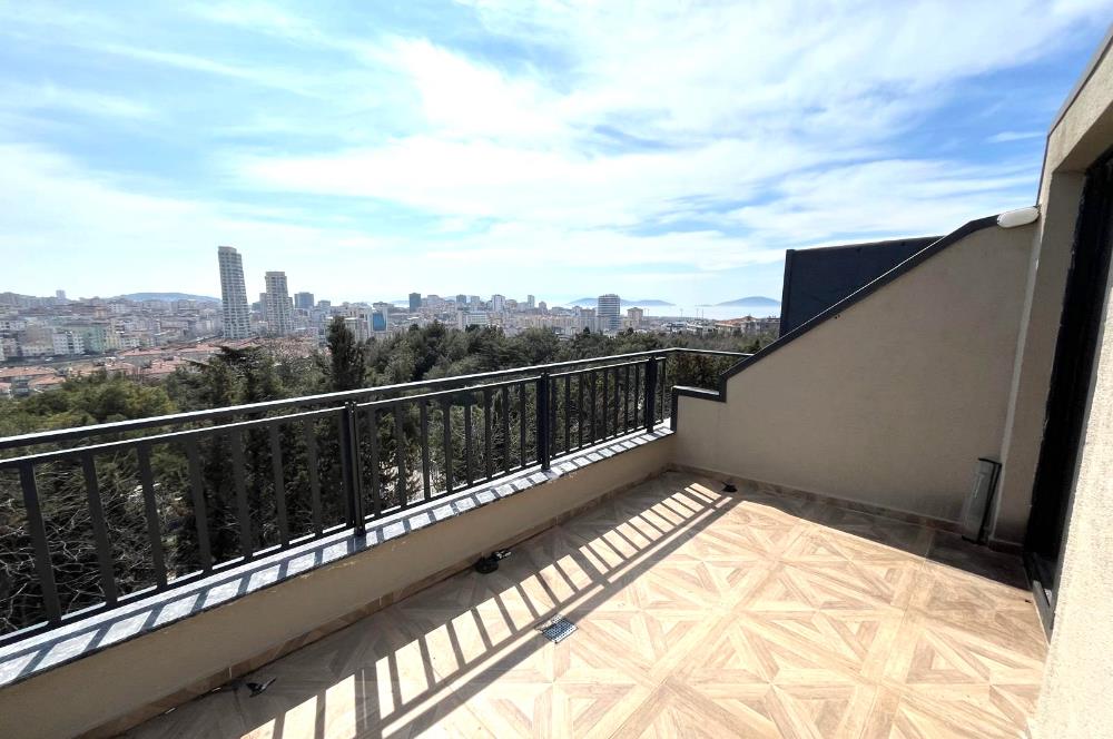 KORU PARKININ İÇİNDE KAPANMAZ DENİZ VE ADALAR MANZARALI PRESTİJLİ  3+2 LÜX DUBLEKS  ﻿