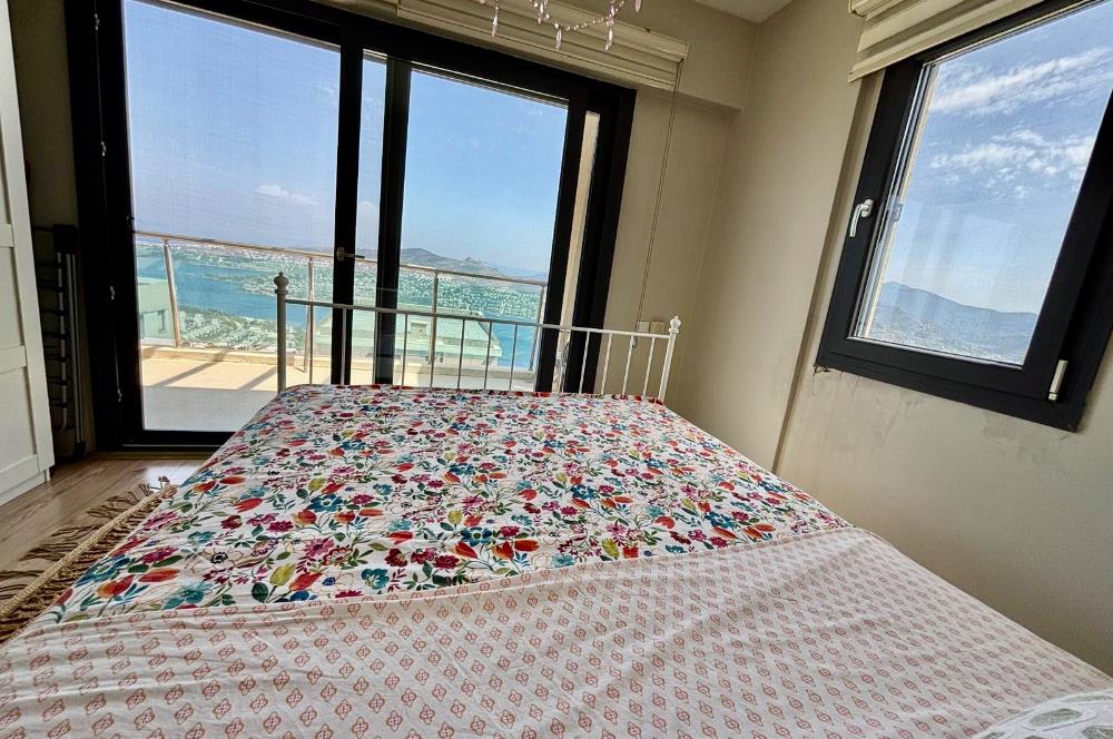 Bodrum Gündoğan My Blue Residence’ta Deniz Manzaralı  – Plajlara Servisli, Full Eşyalı