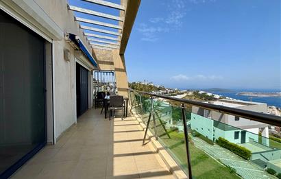 Bodrum Gündoğan My Blue Residence’ta Deniz Manzaralı  – Plajlara Servisli, Full Eşyalı