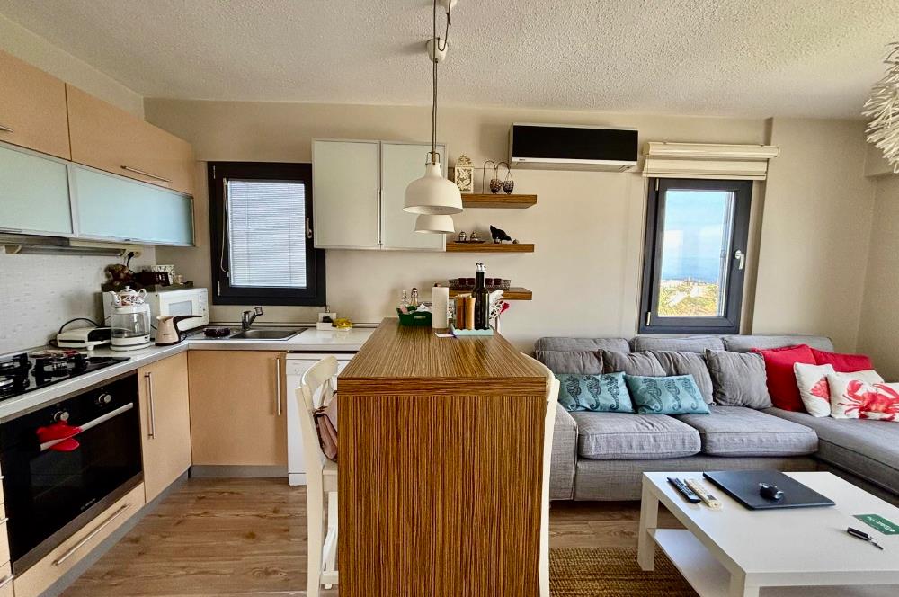 Bodrum Gündoğan My Blue Residence’ta Deniz Manzaralı  – Plajlara Servisli, Full Eşyalı