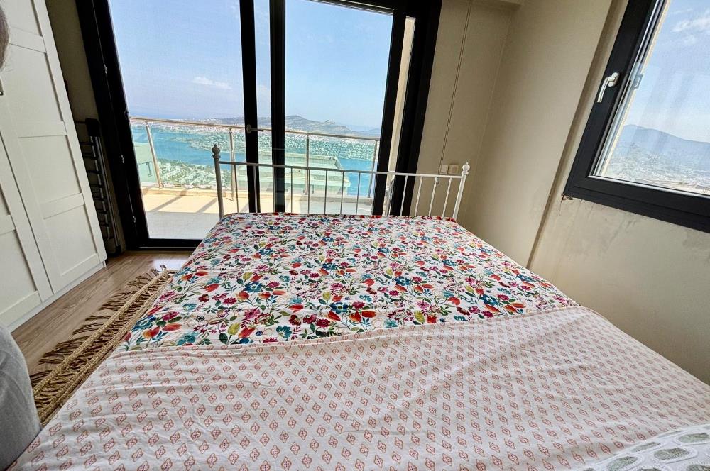 Bodrum Gündoğan My Blue Residence’ta Deniz Manzaralı  – Plajlara Servisli, Full Eşyalı