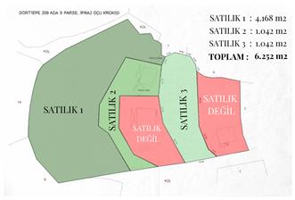 ilas Dörttepe Köyiçi İmarlı Arazi | 3 Parsel Toplam 6.252 m2 - 2 - 33259