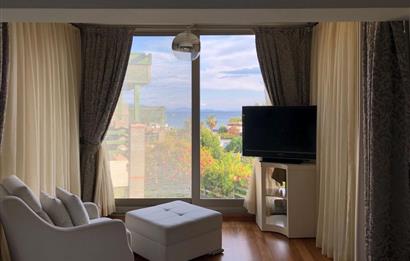 Asarlık'ta Deniz Manzaralı, 4.5+1 Üst Kat Denize Sıfır Daire 