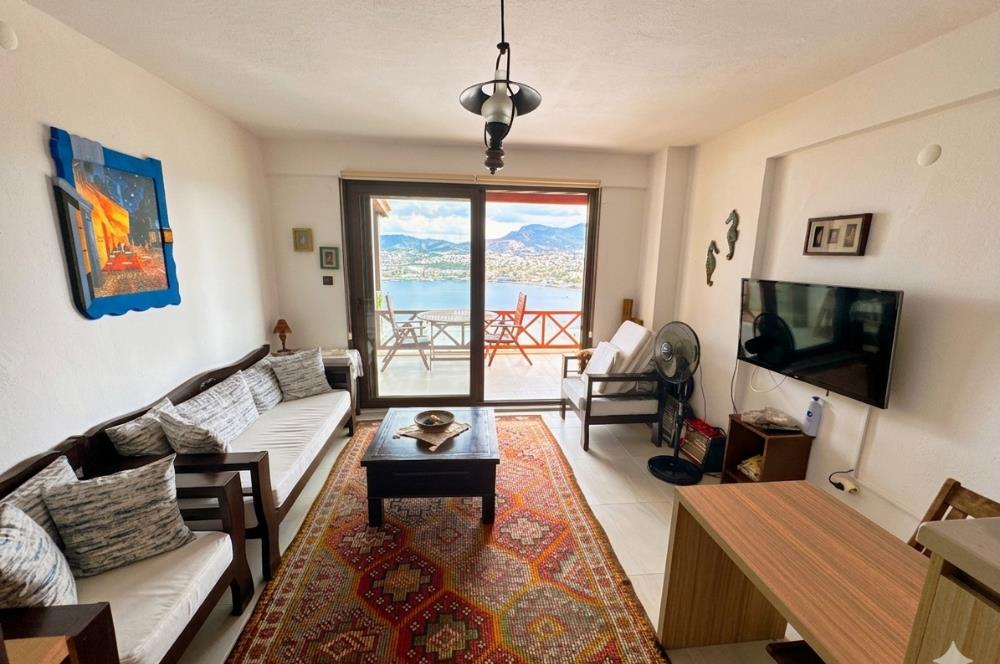 Yalıkavak Tilkicik Deniz Manzaralı Eşyalı Kiralık Dubleks Daire