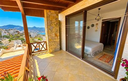 Yalıkavak Tilkicik Deniz Manzaralı Eşyalı Kiralık Dubleks Daire