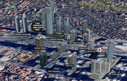 4.LEVENT SAPPHIRE' DE YEPYENİ PRESTİJLİ HAZIR OFİSLER