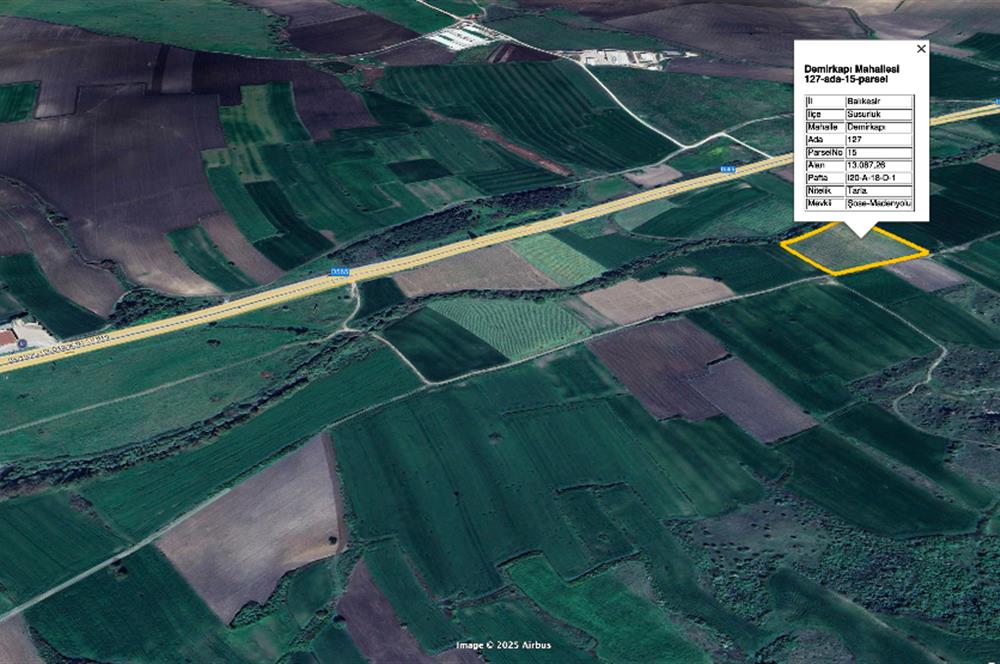 CENTURY 21 BAL SUSURLUK DEMİRKAPI SATILIK TARLA 13 DÖNÜM 