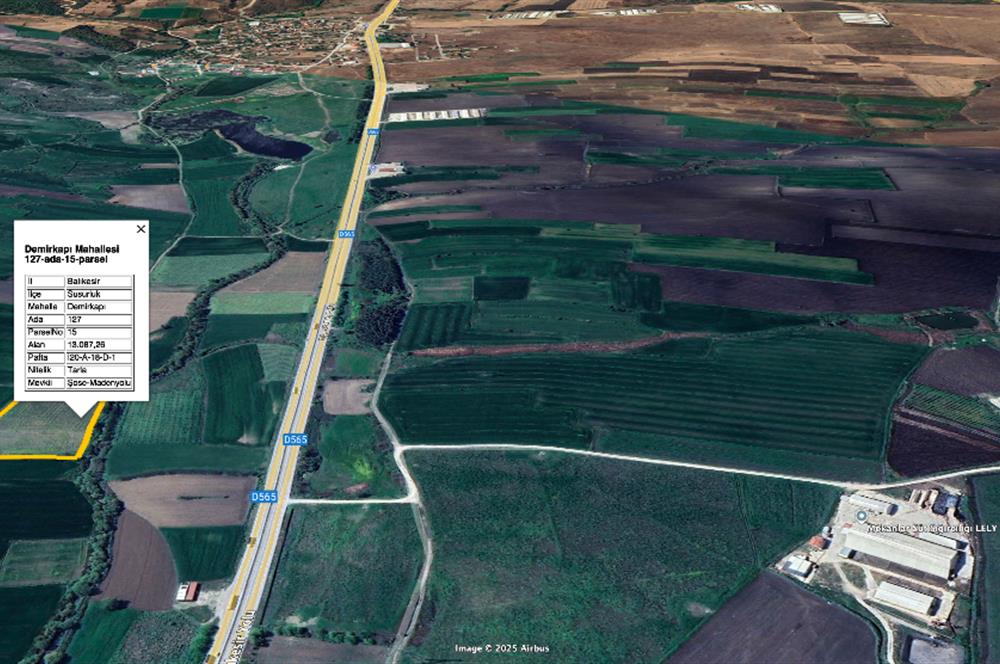 CENTURY 21 BAL SUSURLUK DEMİRKAPI SATILIK TARLA 13 DÖNÜM 