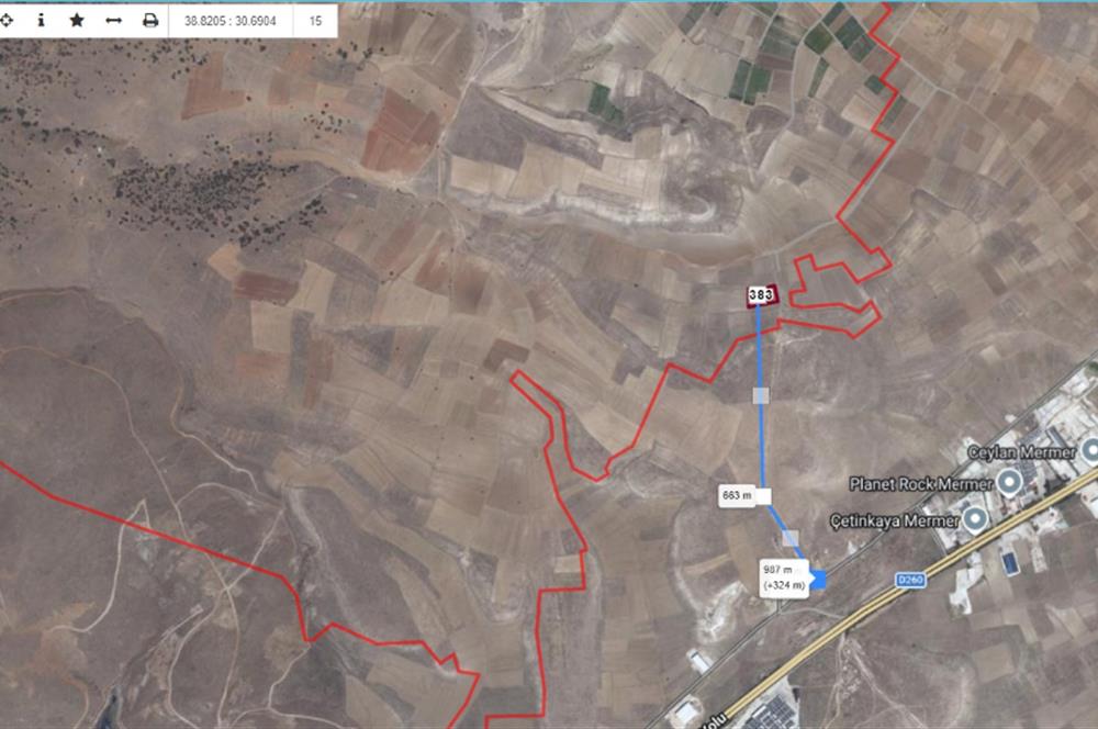 CENTURY21 PLUS'DAN İSCEHİSAR ÇALIŞLAR'DA SATILIK TARLA