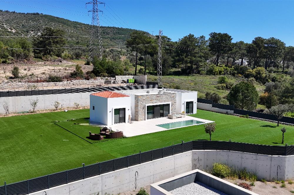 Bodrum Kızılağaç satılık tek kat lüks sıfır villa