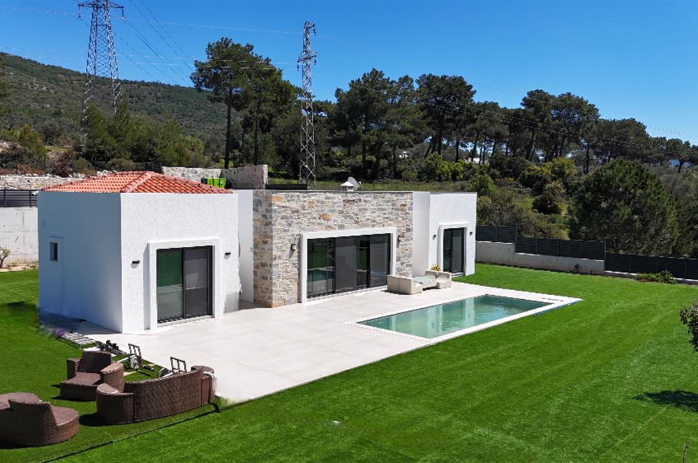 Bodrum Kızılağaç satılık tek kat lüks sıfır villa