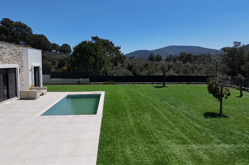 Bodrum Kızılağaç satılık tek kat lüks sıfır villa