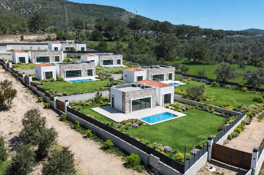 Bodrum Kızılağaç satılık tek kat lüks sıfır villa