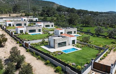 Bodrum Kızılağaç satılık tek kat lüks sıfır villa