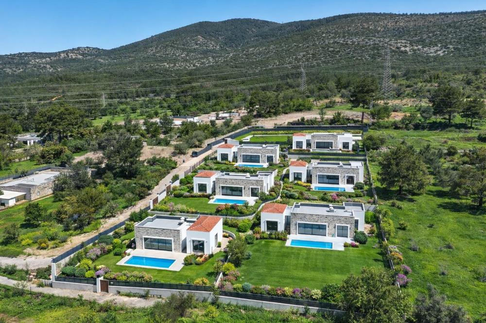 Bodrum Kızılağaç satılık tek kat lüks sıfır villa